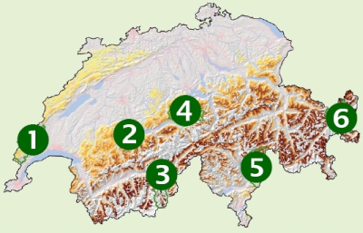 AlpFUTUR Fallstudienregionen AlpFUTUR Fallstudienregionen